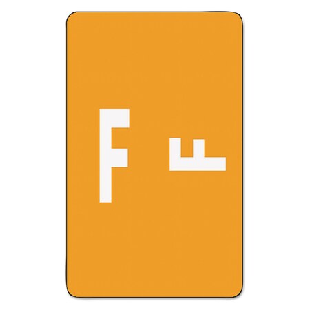 Smead AlphaZ Color-Coded Second Letter Labels, F, 1 x 1.63, Orange, PK100 67176